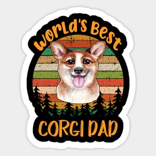 World'S Best Corgi Dad (292) Sticker